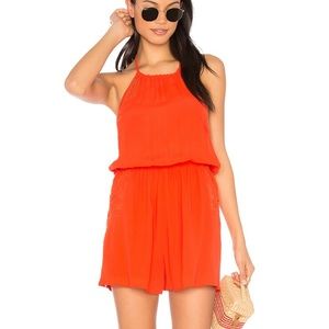 NWT ASTR Liana Halter Romper in Hot Red 🔥